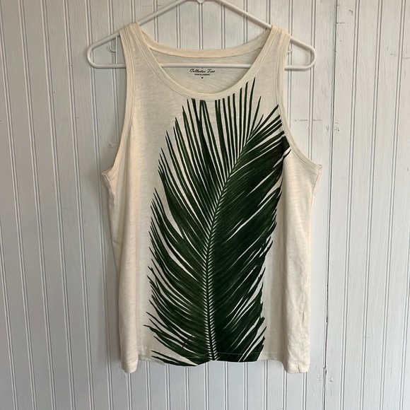 J. Crew Tops - JCREW Palm Leaf Tank
